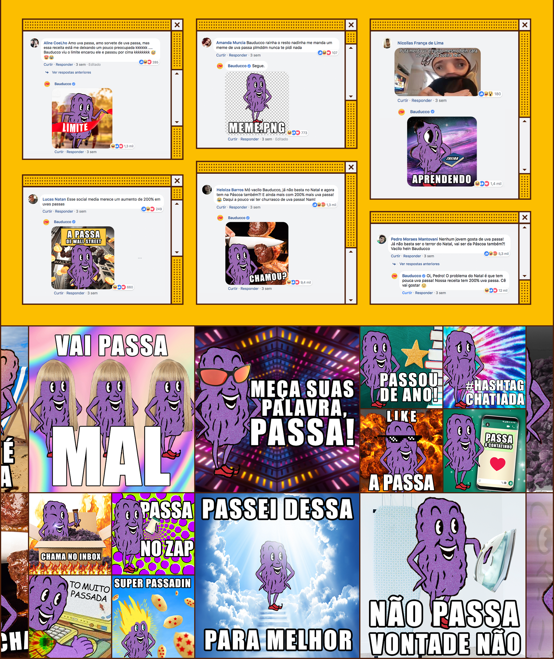 Hungry Bauducco — comentários e memes da uva passa