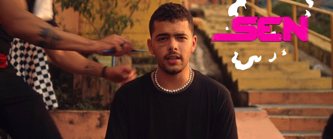 Frame animado do clipe