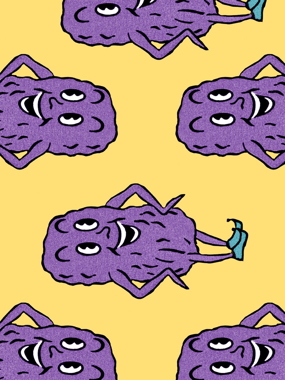 Pattern cérebro roxo